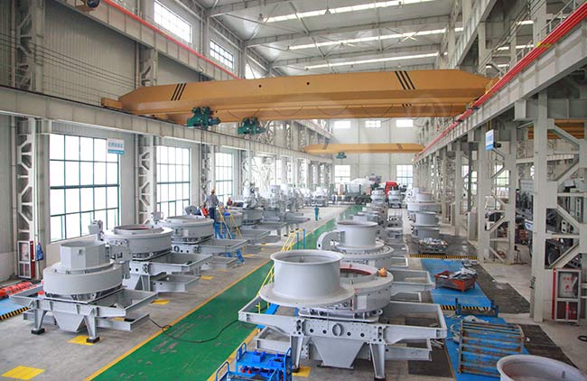 黎明重工河卵石制砂機(jī)廠家車間實(shí)拍